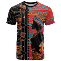 Happy International Women's Day T Shirt African Women With Ethnic Pattern - Wonder Print Shop