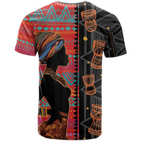 Happy International Women's Day T Shirt African Women With Ethnic Pattern - Wonder Print Shop