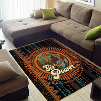 Black Girl Power Area Rug Happy International Women's Day