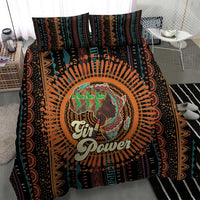Black Girl Power Bedding Set Happy International Women's Day