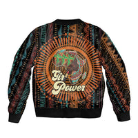 Black Girl Power Bomber Jacket Happy International Women's Day