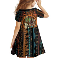 Black Girl Power Family Matching Off The Shoulder Long Sleeve Dress and Hawaiian Shirt Happy International Women's Day