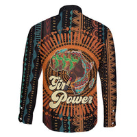 Black Girl Power Family Matching Off The Shoulder Long Sleeve Dress and Hawaiian Shirt Happy International Women's Day