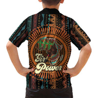 Black Girl Power Family Matching Short Sleeve Bodycon Dress and Hawaiian Shirt Happy International Women's Day