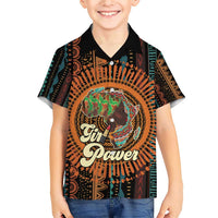Black Girl Power Family Matching Short Sleeve Bodycon Dress and Hawaiian Shirt Happy International Women's Day