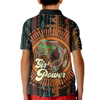 Black Girl Power Kid Polo Shirt Happy International Women's Day