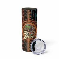 Black Girl Power Skinny Tumbler Happy International Women's Day - Wonder Print Shop