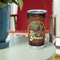 Black Girl Power Tumbler Cup Happy International Women's Day - Wonder Print Shop