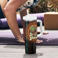 Black Girl Power Tumbler With Handle Happy International Women's Day - Wonder Print Shop
