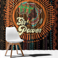 Black Girl Power Window Curtain Happy International Women's Day - Wonder Print Shop