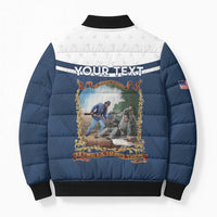 Personalized 22nd United States Colored Troops Bomber Puffer Jacket E Pluribus Unum - Wonder Print Shop