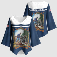 Personalized 22nd United States Colored Troops Kimono Sleeve Blouse E Pluribus Unum - Wonder Print Shop