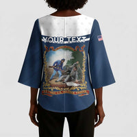 Personalized 22nd United States Colored Troops Kimono Sleeve Blouse E Pluribus Unum - Wonder Print Shop