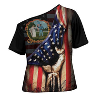 3rd United States Colored Troops Cross Shoulder Shirt Flag of Freedom - Wonder Print Shop