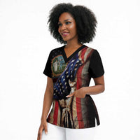3rd United States Colored Troops Scrub Top Flag of Freedom - Wonder Print Shop