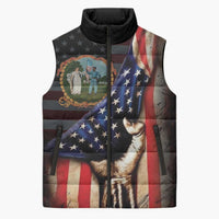 3rd United States Colored Troops Sleeveless Puffer Jacket Flag of Freedom - Wonder Print Shop