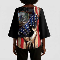 22nd United States Colored Troops Kimono Sleeve Blouse Flag of Freedom - Wonder Print Shop