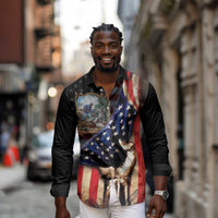 22nd United States Colored Troops Long Sleeve Button Shirt Flag of Freedom - Wonder Print Shop