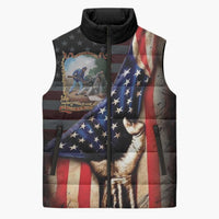 22nd United States Colored Troops Sleeveless Puffer Jacket Flag of Freedom - Wonder Print Shop