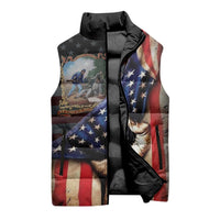 22nd United States Colored Troops Sleeveless Puffer Jacket Flag of Freedom - Wonder Print Shop