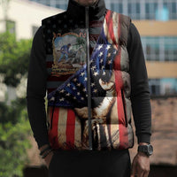 22nd United States Colored Troops Sleeveless Puffer Jacket Flag of Freedom - Wonder Print Shop