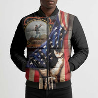 24th Regiment USCT Bomber Puffer Jacket Flag of Freedom - Wonder Print Shop