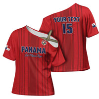 Custom Panama Football 2026 Cross Shoulder Shirt La Marea Roja Rising