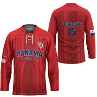 Custom Panama Football 2026 Hockey Jersey La Marea Roja Rising