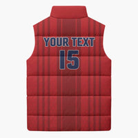 Custom Panama Football 2026 Sleeveless Puffer Jacket La Marea Roja Rising