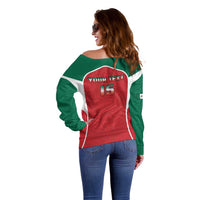 Custom Mexico Football 2026 Off Shoulder Sweater Viva El Tri