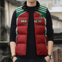 Custom Mexico Football 2026 Sleeveless Puffer Jacket Viva El Tri
