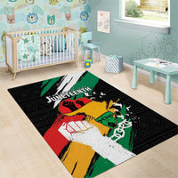 Nigeria Juneteenth Area Rug Africa Map - Happy Freedom Day