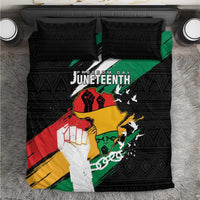 Nigeria Juneteenth Bedding Set Africa Map - Happy Freedom Day