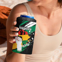Personalised Nigeria Juneteenth 4 in 1 Can Cooler Tumbler Africa Map - Happy Freedom Day