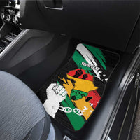 Nigeria Juneteenth Car Mats Africa Map - Happy Freedom Day