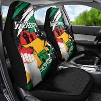 Nigeria Juneteenth Car Seat Cover Africa Map - Happy Freedom Day