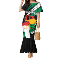 Personalised Nigeria Juneteenth Family Matching Mermaid Dress and Hawaiian Shirt Africa Map - Happy Freedom Day