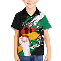 Personalised Nigeria Juneteenth Family Matching Short Sleeve Bodycon Dress and Hawaiian Shirt Africa Map - Happy Freedom Day