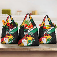 Nigeria Juneteenth Grocery Bag Africa Map - Happy Freedom Day