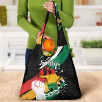 Nigeria Juneteenth Grocery Bag Africa Map - Happy Freedom Day