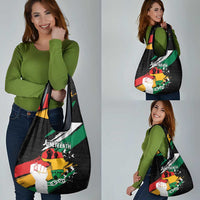 Nigeria Juneteenth Grocery Bag Africa Map - Happy Freedom Day