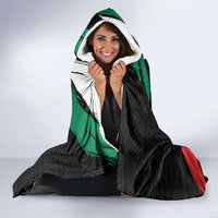 Nigeria Juneteenth Hooded Blanket Africa Map - Happy Freedom Day