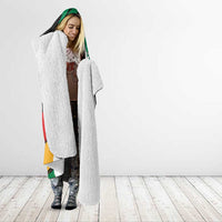 Nigeria Juneteenth Hooded Blanket Africa Map - Happy Freedom Day