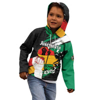Personalised Nigeria Juneteenth Kid Hoodie Africa Map - Happy Freedom Day
