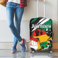 Nigeria Juneteenth Luggage Cover Africa Map - Happy Freedom Day