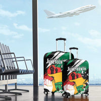 Nigeria Juneteenth Luggage Cover Africa Map - Happy Freedom Day