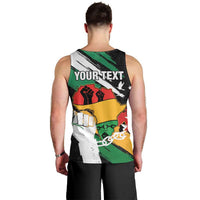 Personalised Nigeria Juneteenth Men Tank Top Africa Map - Happy Freedom Day