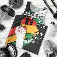 Personalised Nigeria Juneteenth Men Tank Top Africa Map - Happy Freedom Day