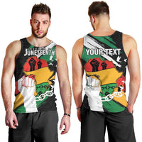 Personalised Nigeria Juneteenth Men Tank Top Africa Map - Happy Freedom Day