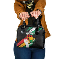 Nigeria Juneteenth Shoulder Handbag Africa Map - Happy Freedom Day